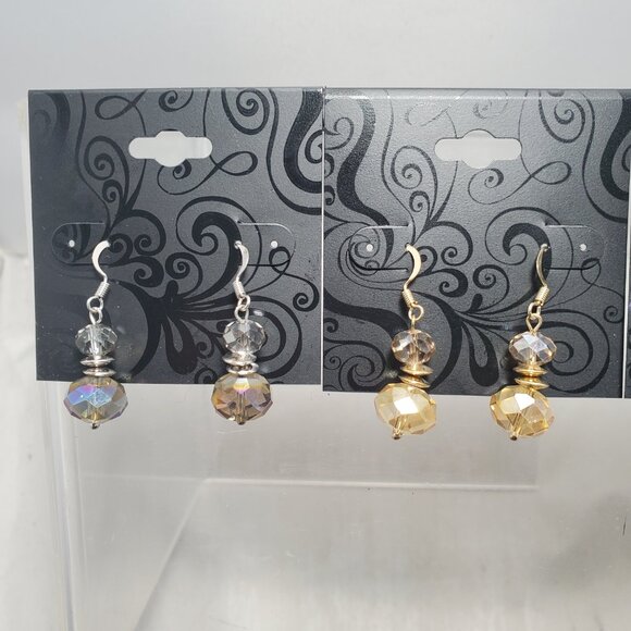 Inter-American set features three pairs of elegant dangle earrings - Picture 2 of 14